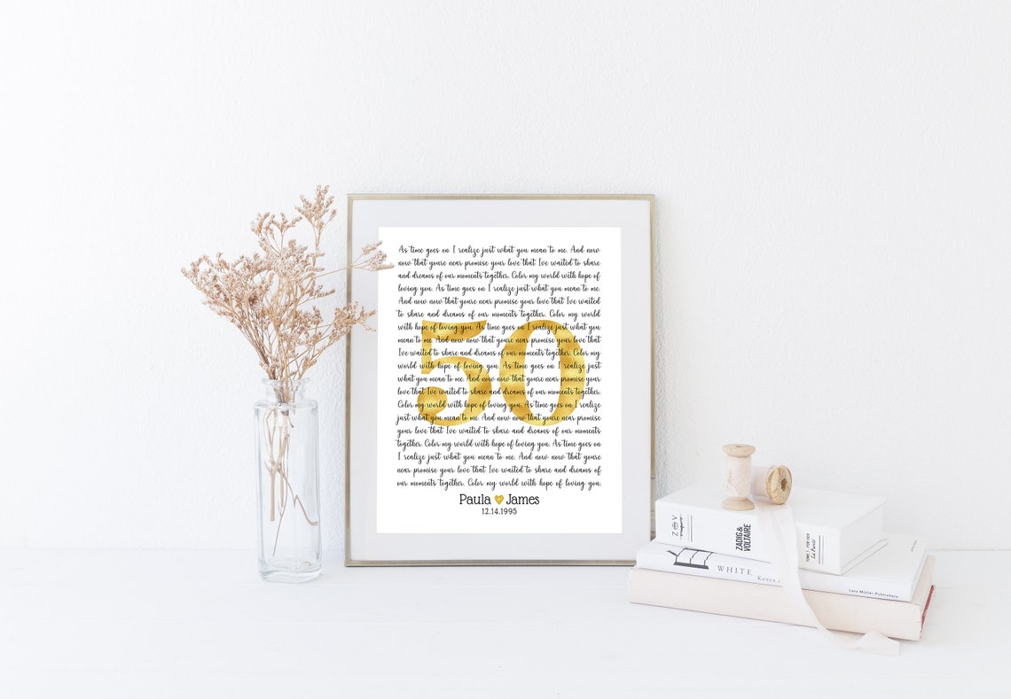Golden 50th Anniversary Song Lyrics Number 50 Poster Paula James - Image 5
