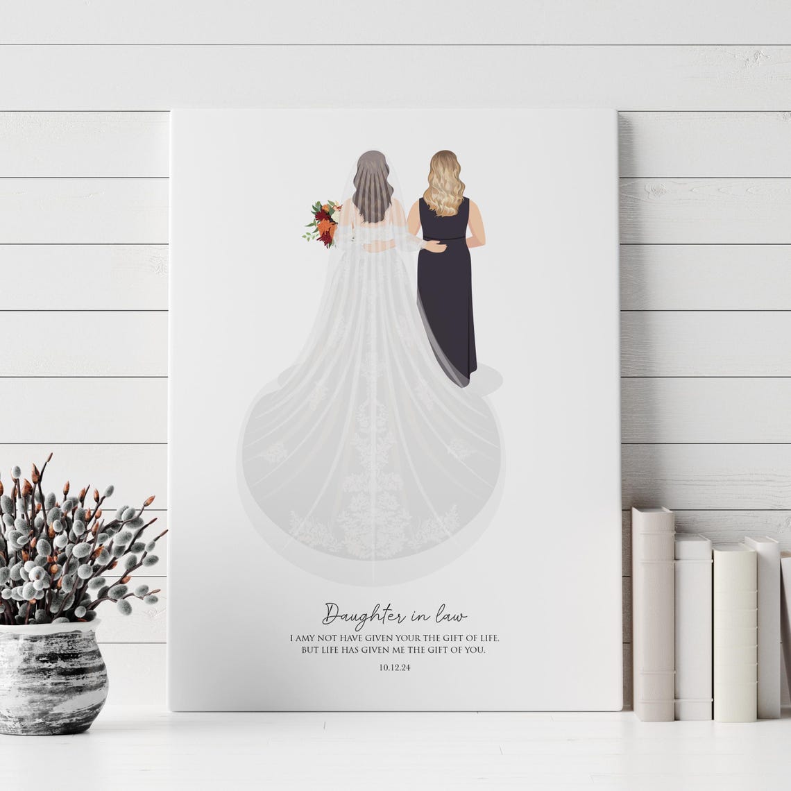 Mama Spanish Language Mother of the Bride Wedding Tribute Poster - Image 4