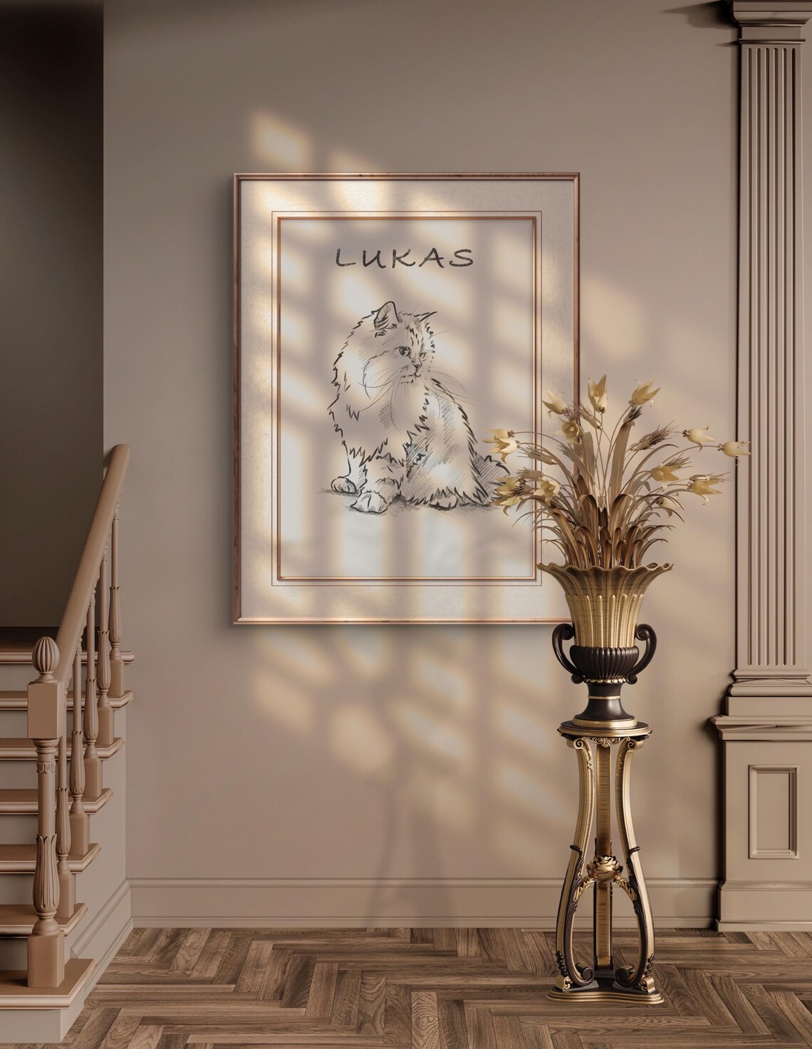 Custom Dog Portrait Painting, Pet Remembrance Gift - Image 3