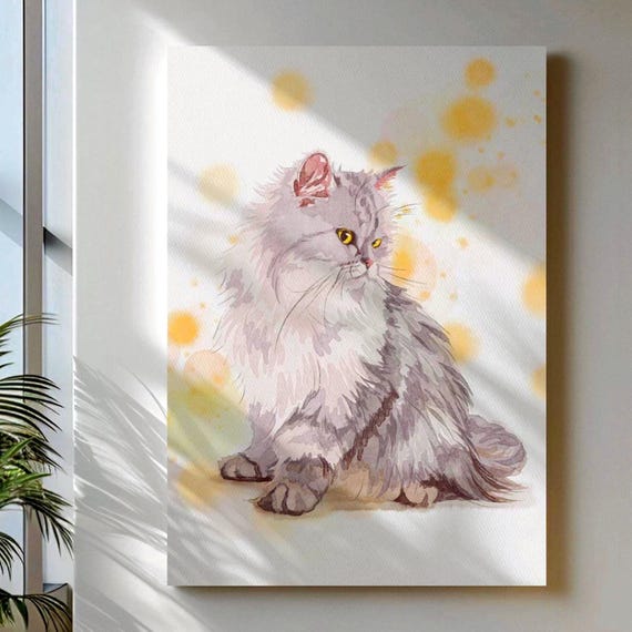 Pet Painting Custom Pet Portrait From Photo Cat Loss Gift Dog Portrait Cat Wall Art Custom Cat Painting Dog Mom Gift Nursery Wall Art Custom