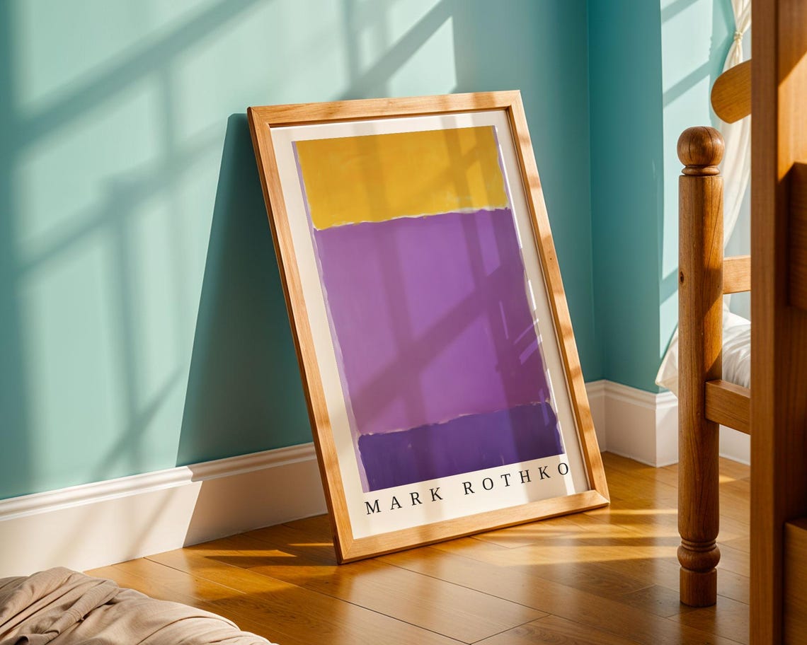 Mark Rothko Poster Abstract Expressionism Color Field Print Mark Rothko Print Modern Abstract Museum Poster Modern Wall Decor - Image 3