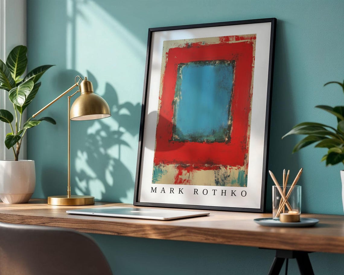 Mark Rothko Poster Abstract Expressionism Color Field Print Mark Rothko Print Modern Abstract Museum Poster Modern Wall Decor - Image 2