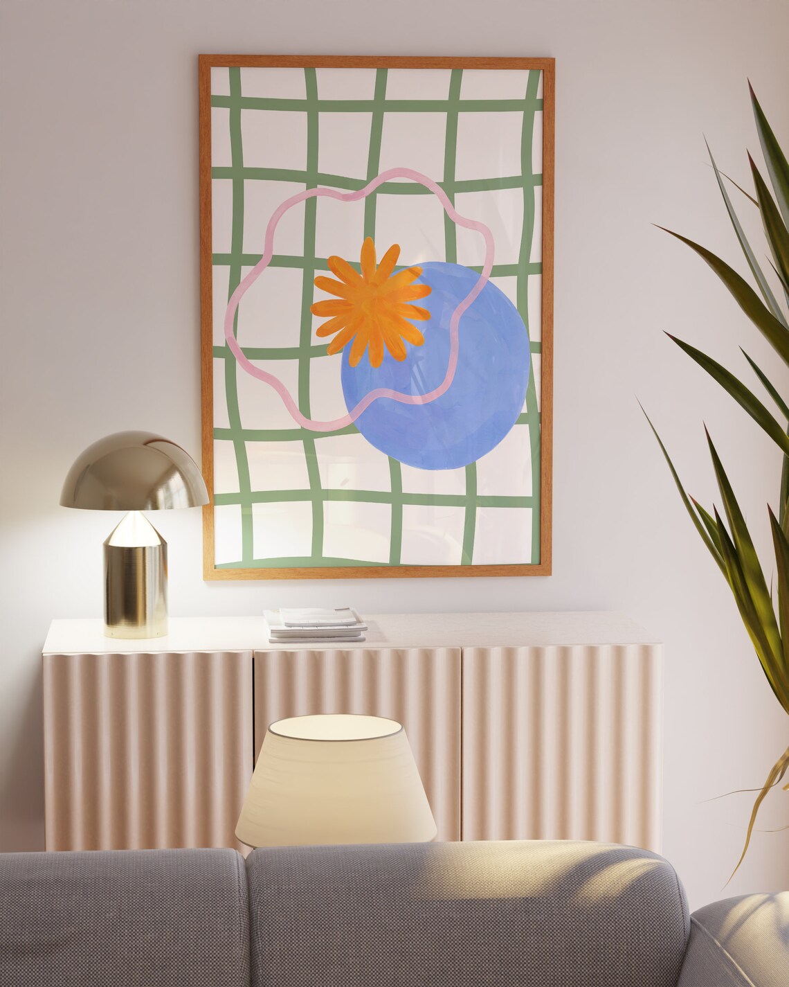Geometric Shapes Colorful Art Print, Danish Pastel Decor - Image 6