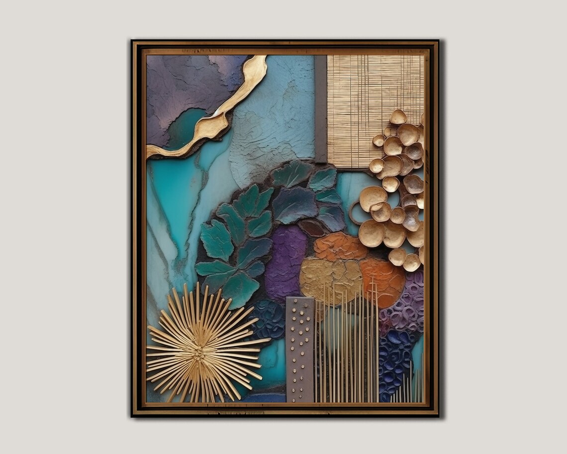 Abstract Boho Botanical Art Print, Bedroom Decor - Image 3