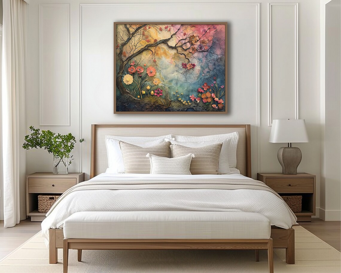 Abstract Landscape Art Print for Living Room Decor - Image 2