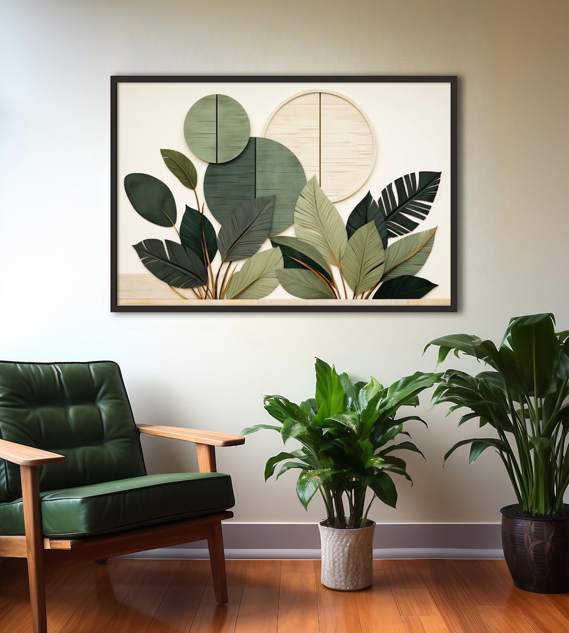 Neutral Botanical Art Print for Bedroom and Living Room - Image 4
