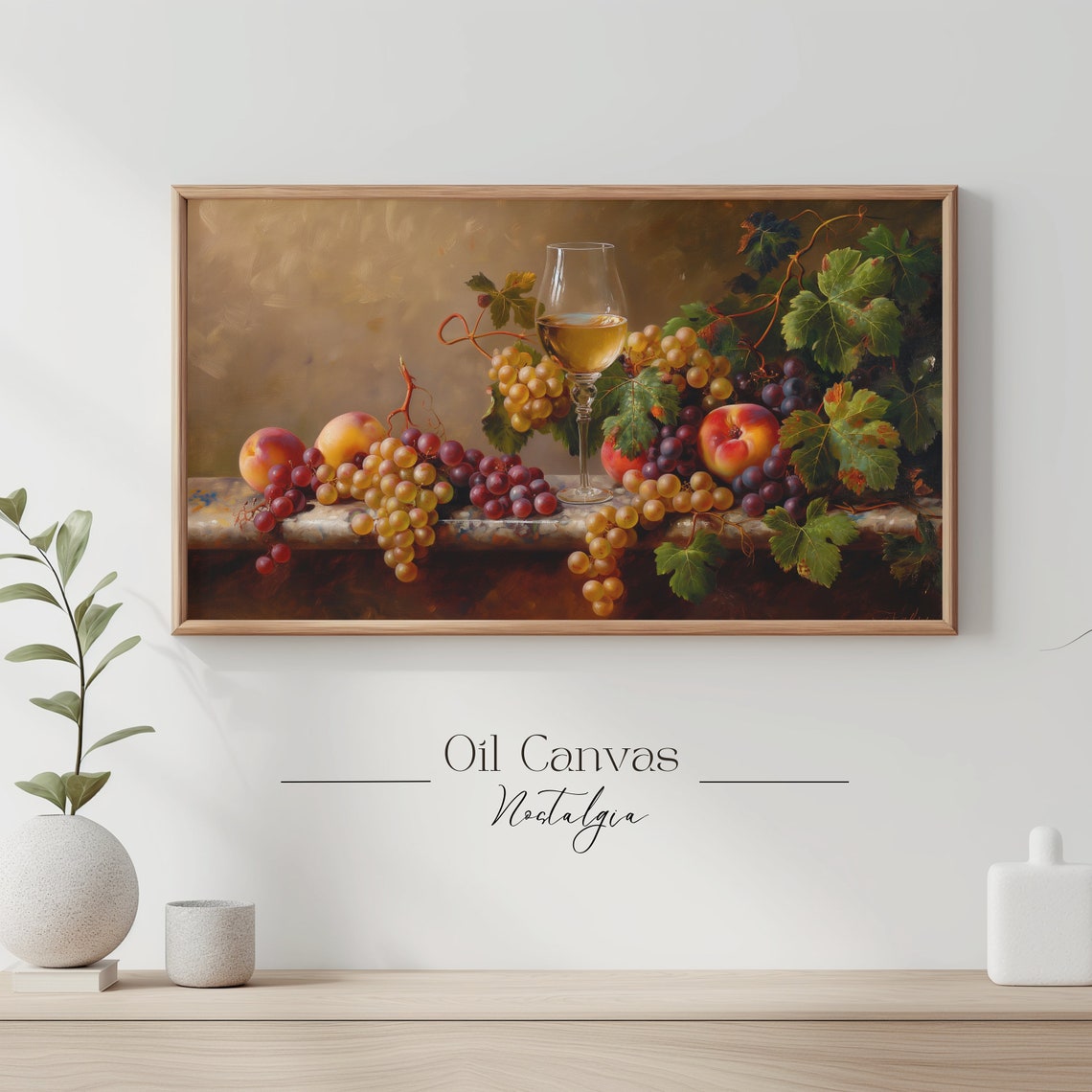 Country Kitchen Frame Tv Art Fine Art Vintage Still Life Decor Moody Black Autumn Wall Farmhouse Decor - Image 3