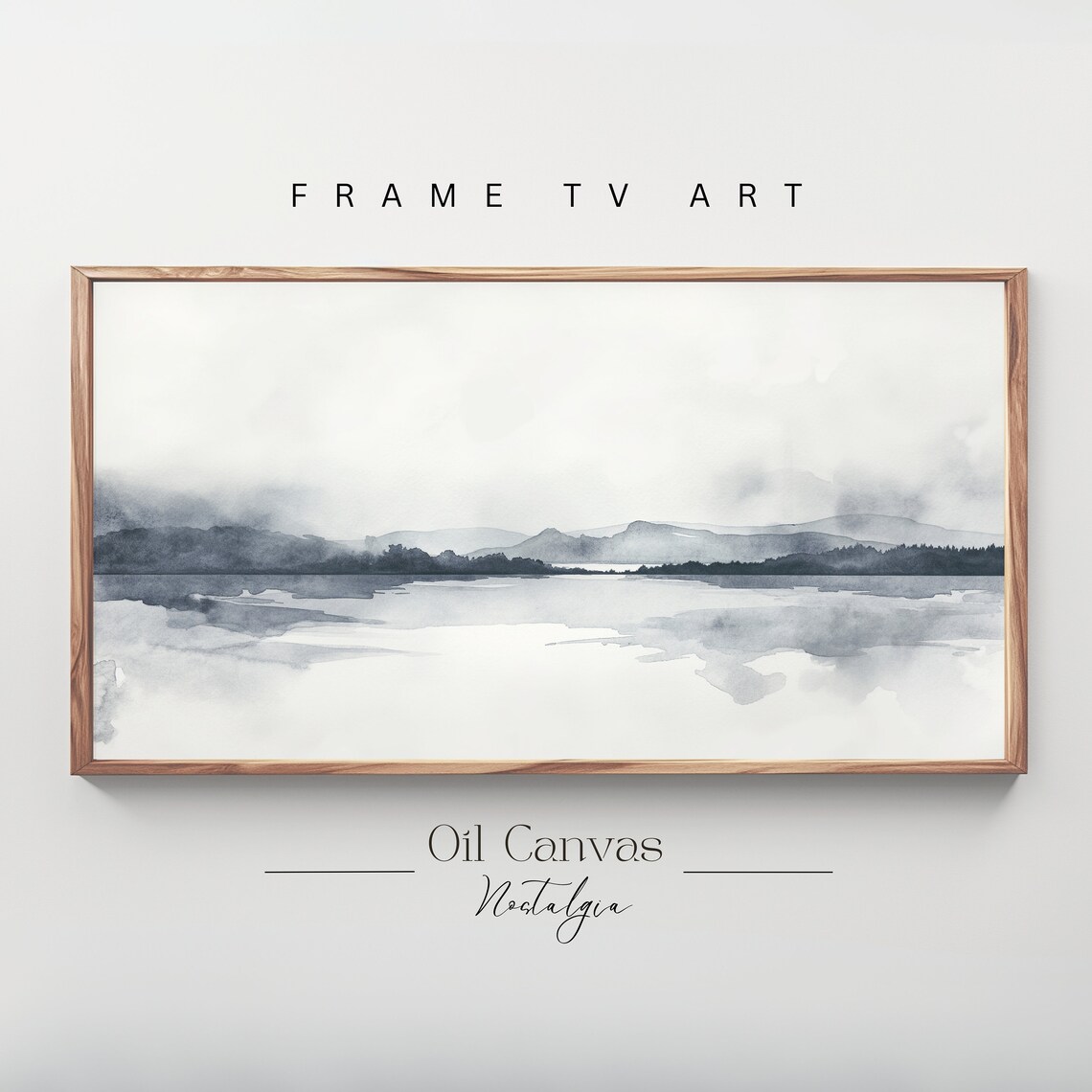 Frame Tv Art Vintage Beach Watercolour Painting Summer Sea Art Ocean Frame Tv Art Blue Nautical Seascape