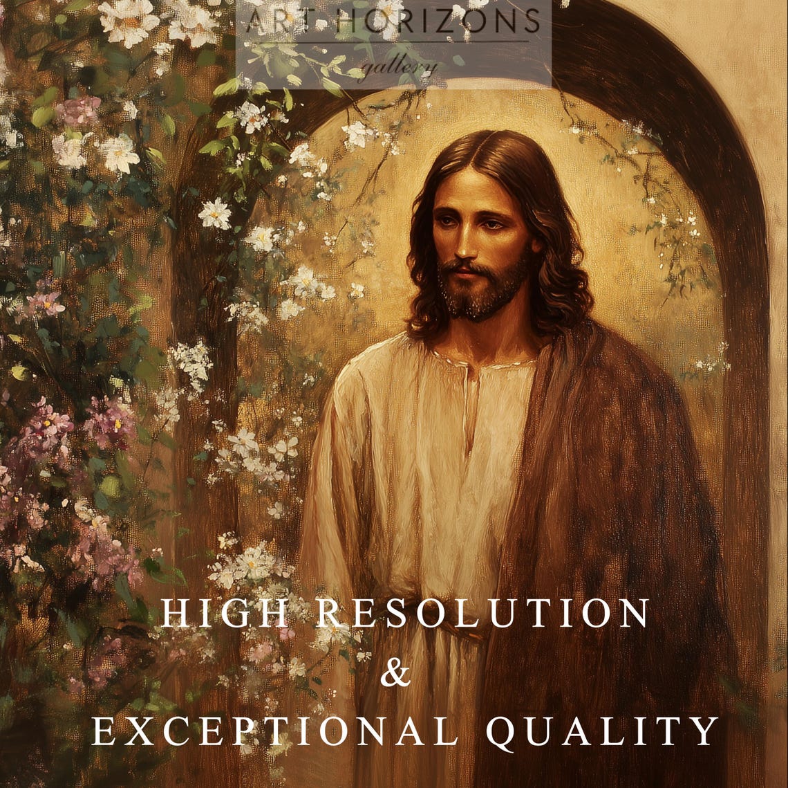 Jesus Christ Spring Garden Archway Easter Religious Faith Poster - Image 3
