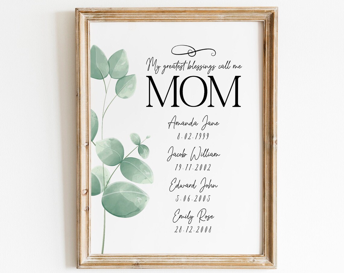 Personalized Mother Day Gift, My Greatest Blessings - Image 3