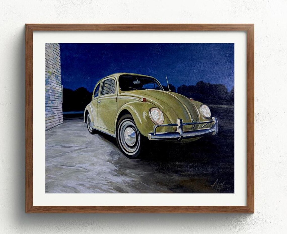Personalized Car Portrait, Custom Vehicle Painting