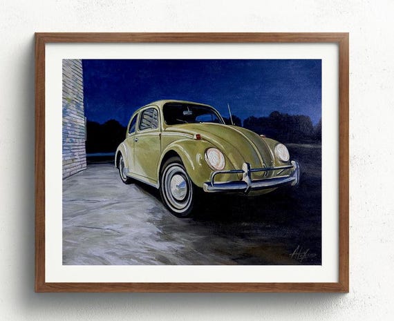 Personalized Car Portrait, Custom Vehicle Painting