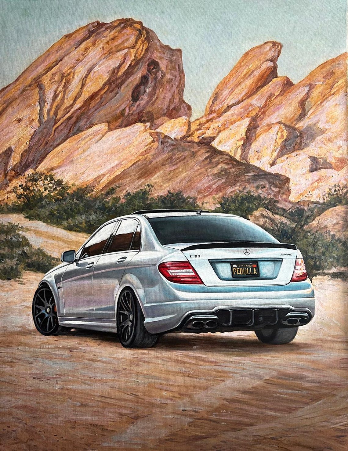 Custom Vehicle Portrait, Personalized Oil Painting Art Print - Image 3