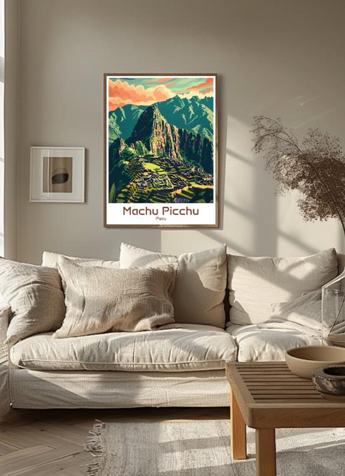 Machu Picchu Peru Ancient Inca Terraces Sunset Mountain Poster - Image 3