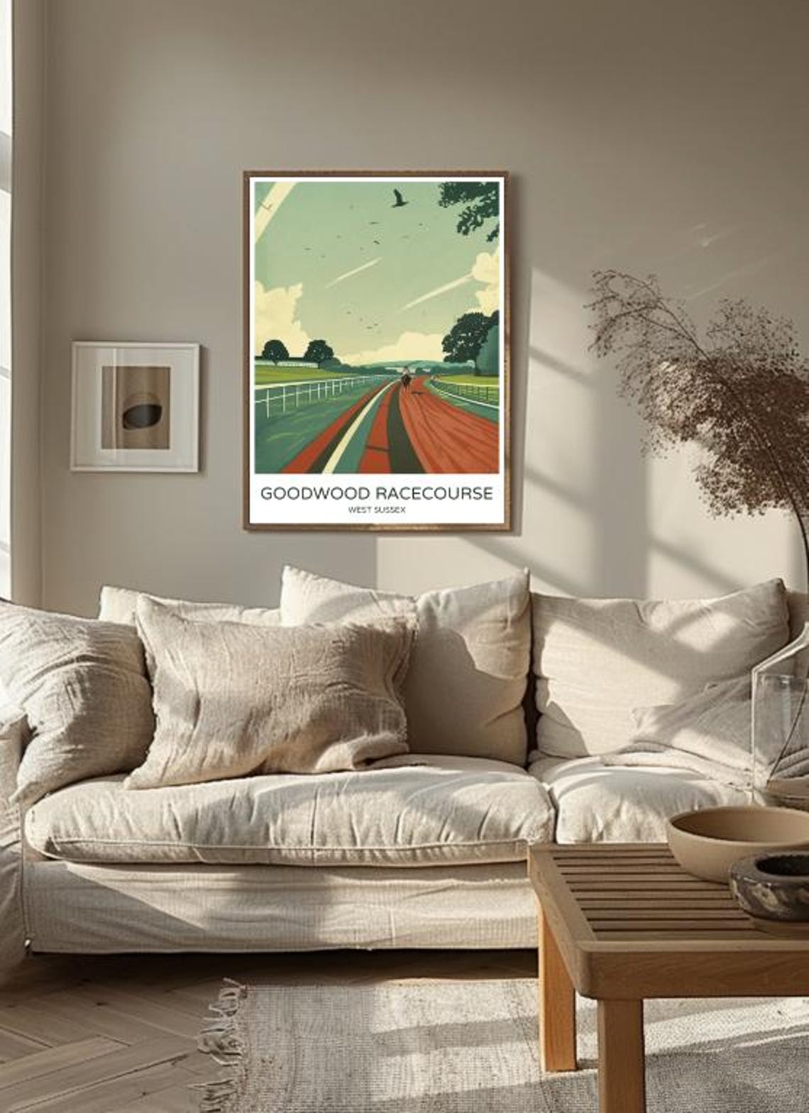 Goodwood Racecourse Travel Poster Iconic English Racing Venue Wall Art Scenic Sussex Print Horse Racing Decor Equestrian Gift - Image 3