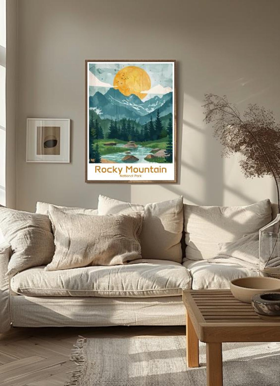 Rocky Mountain National Park Alpine Peaks Stream Travel Poster - Image 3