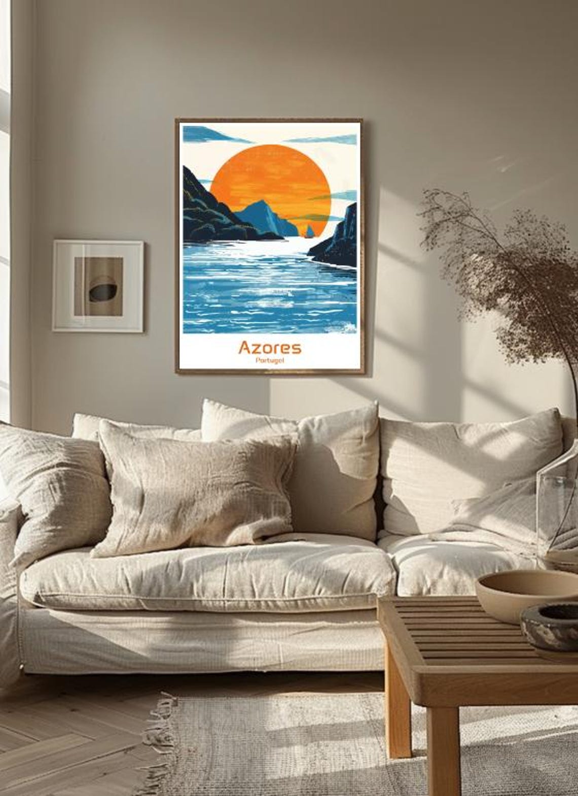 Azores Portugal Travel Poster Scenic Island Wall Art Nature Landscape Print Atlantic Ocean Decor Tropical Adventure Gift Travel Wall Art - Image 3