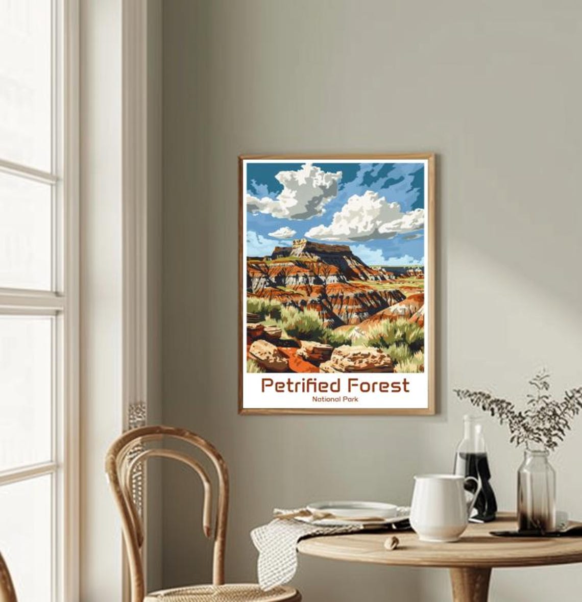 Petrified Forest National Park Desert Badlands Travel Poster - Image 2