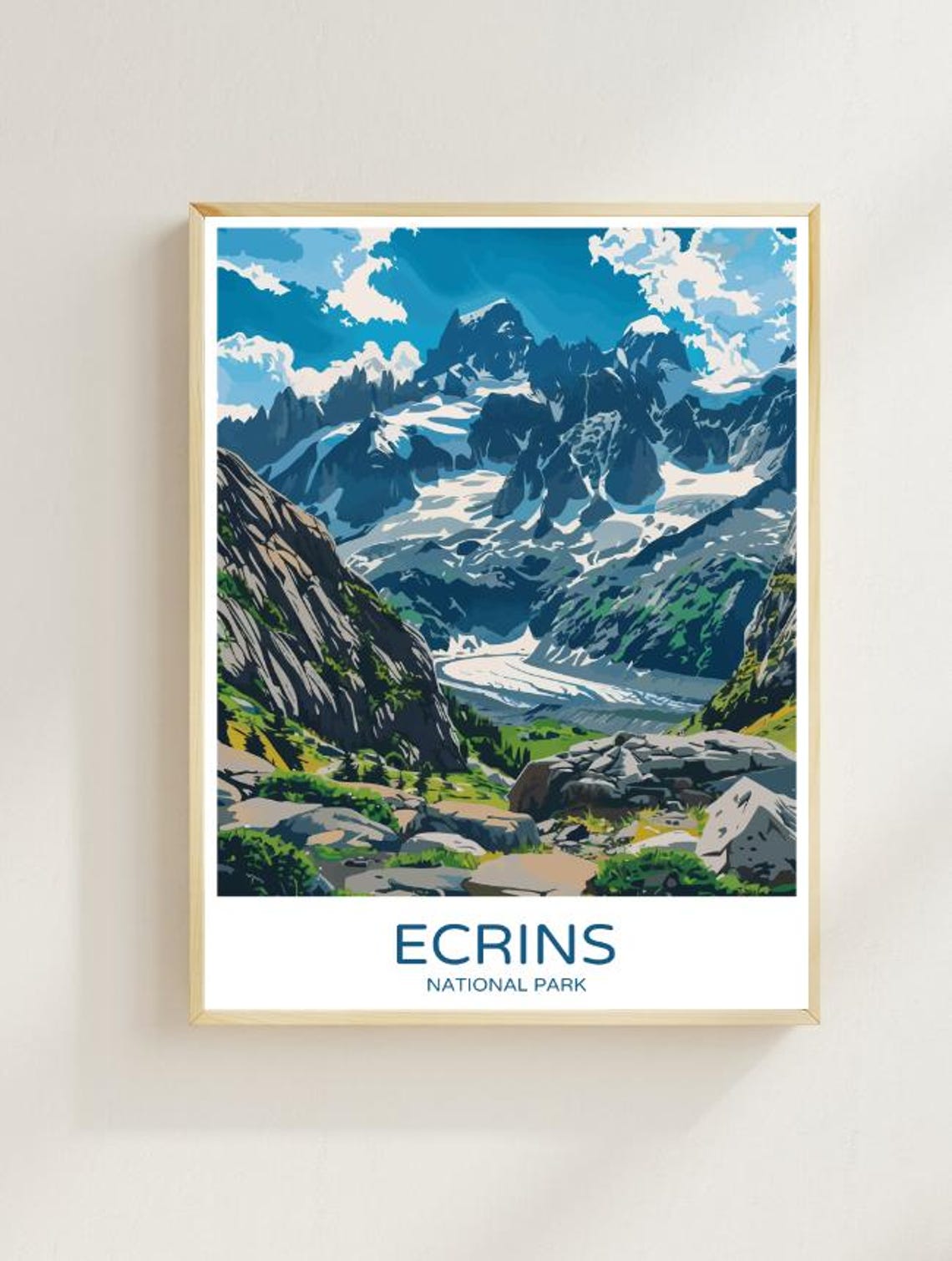 Crins National Park France Travel Posteralpine Landscape Wall Art French Nature Print Mountain Adventure Decor Hiking Scenery Art