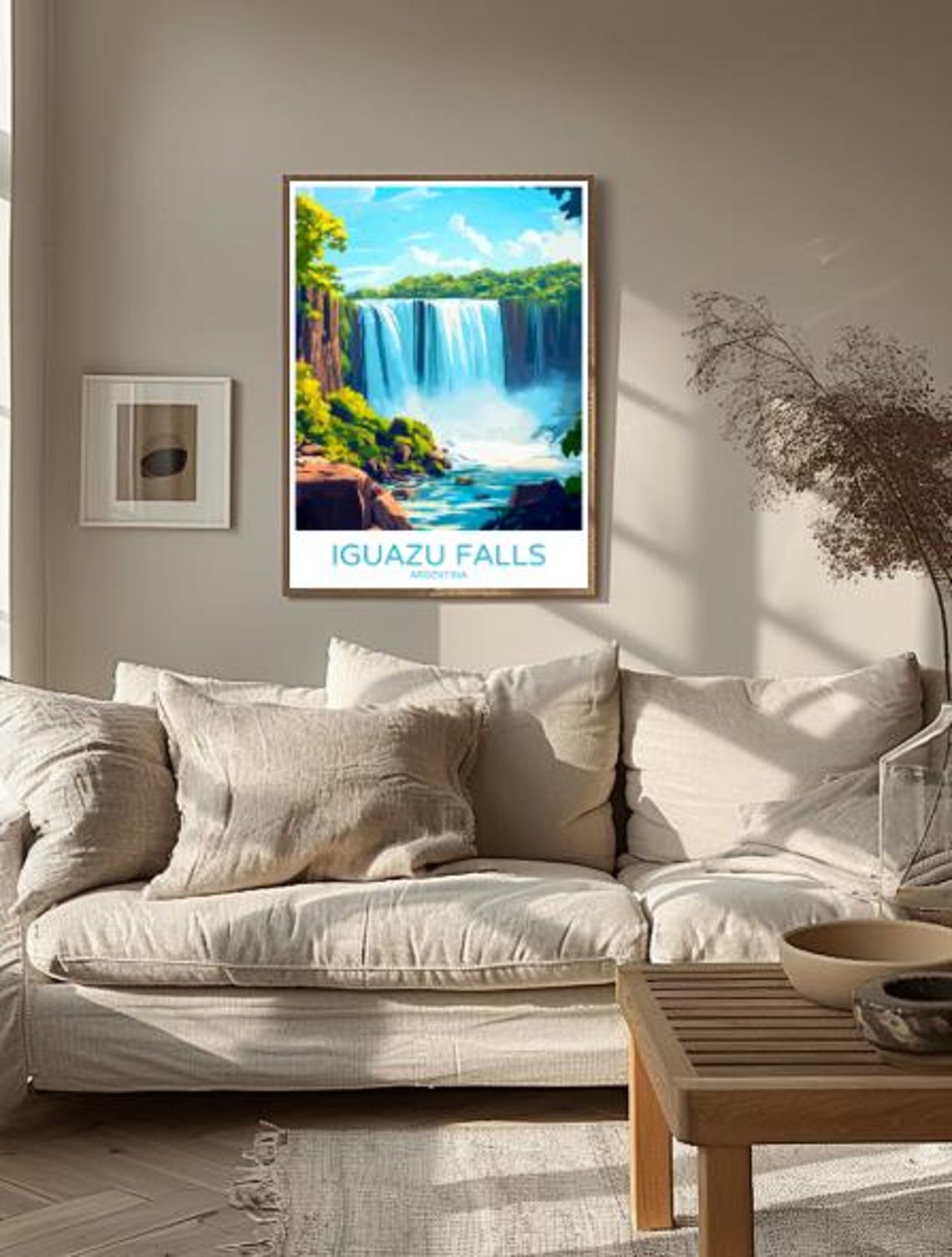 Iguazu Falls Argentina Vintage Waterfall Landscape Travel Poster - Image 2