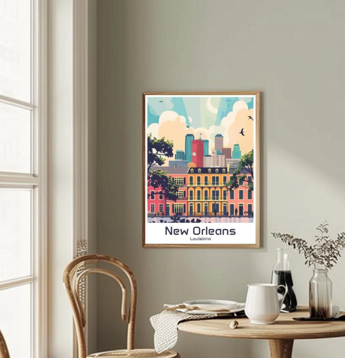 New Orleans Travel Poster Vibrant French Quarter Wall Art Historic Cityscape Print Jazz Music Decor Louisiana Travel Artwork - Image 2