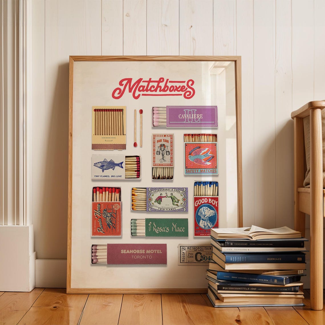 Vintage Matchboxes Retro Matchbox Collection Charming Wall Art - Image 4