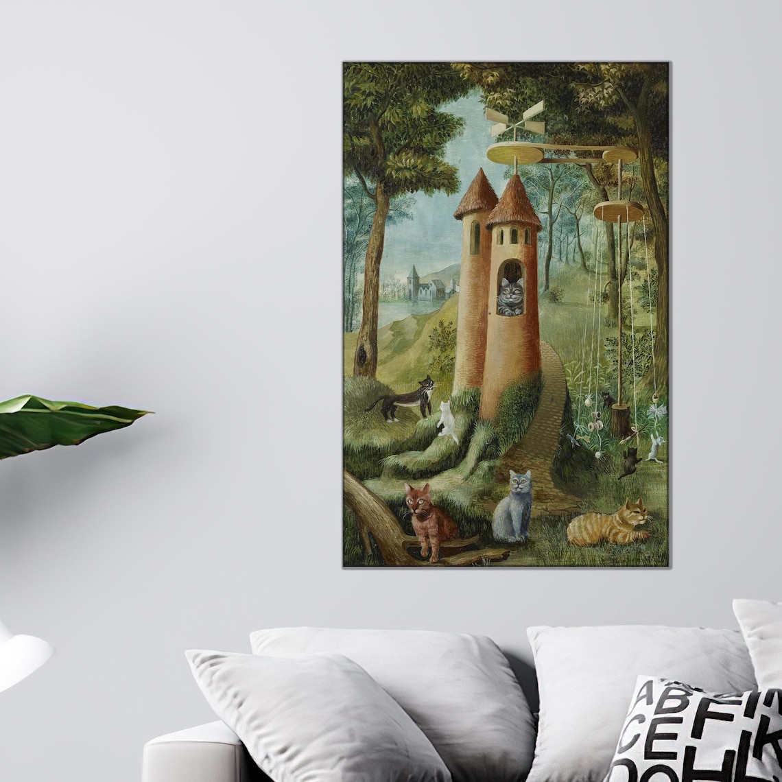 Remedios Varo Cat Paradise Contemporary Art Print