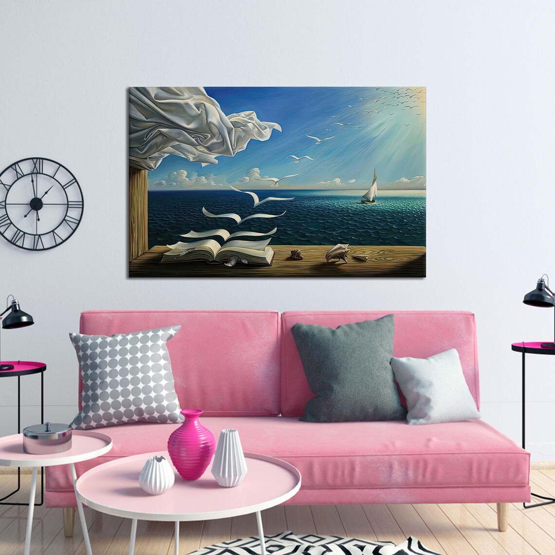 Salvador Dali Birds Surreal Art Print