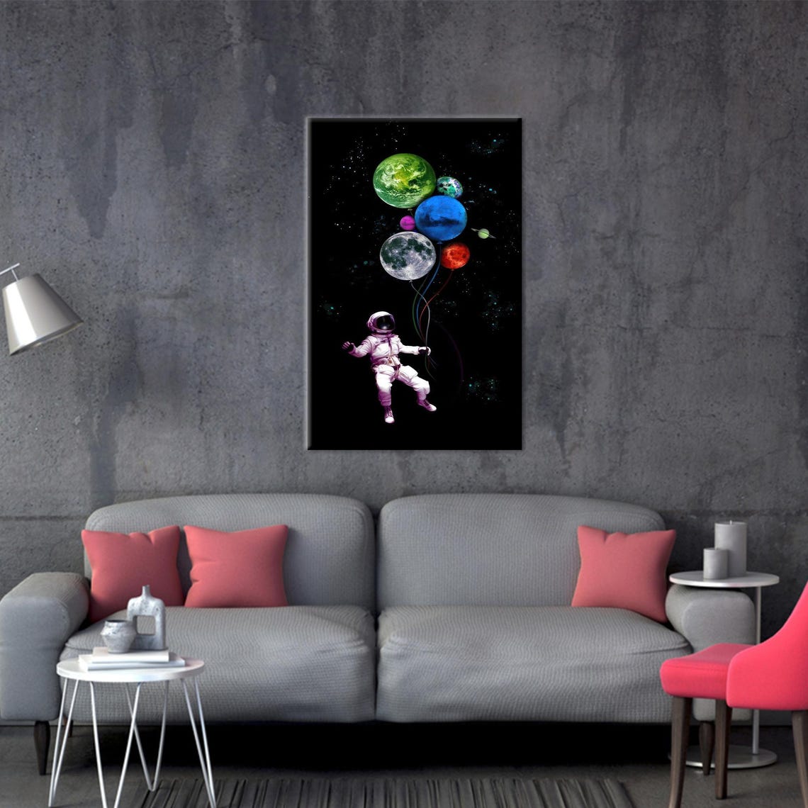 Astronaut Art Print, Kids Room Decor
