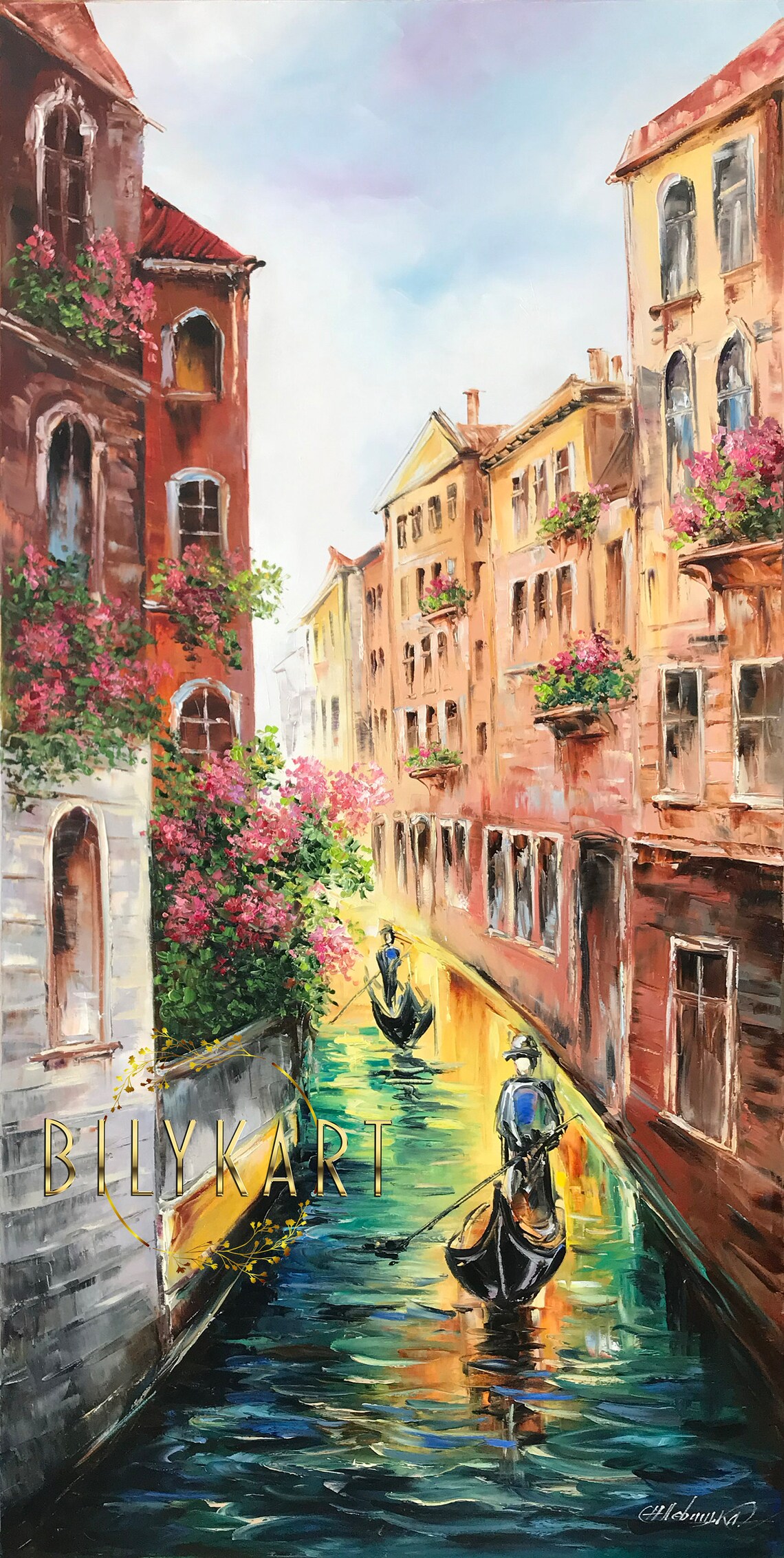 Venice Grand Canal Oil Painting, Wall Art Print - Image 3