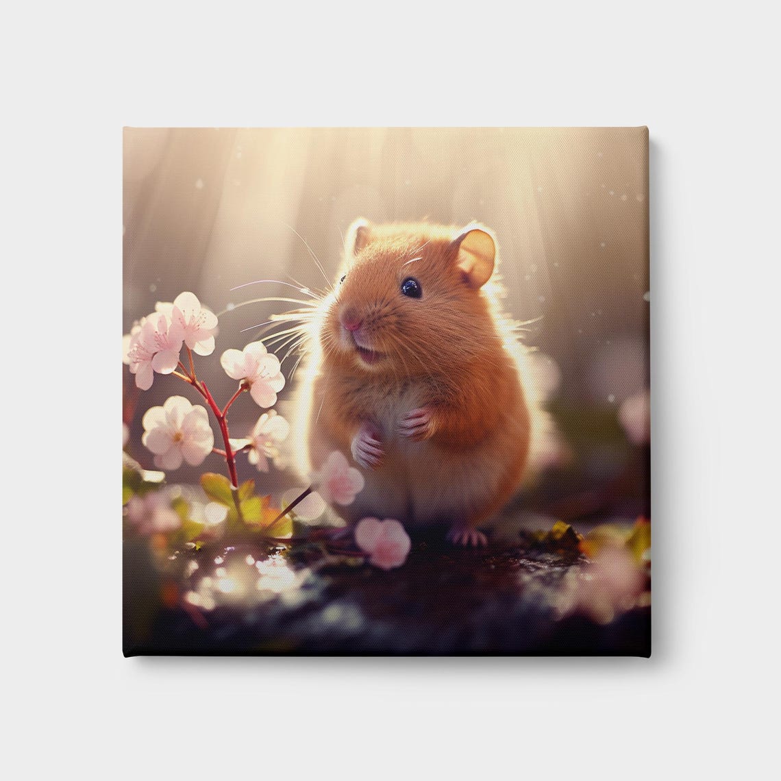 Forest Mouse Wild Life Print Autumn Forest Wall Art Cute Animal Photography For Home Decor Nature Lovers