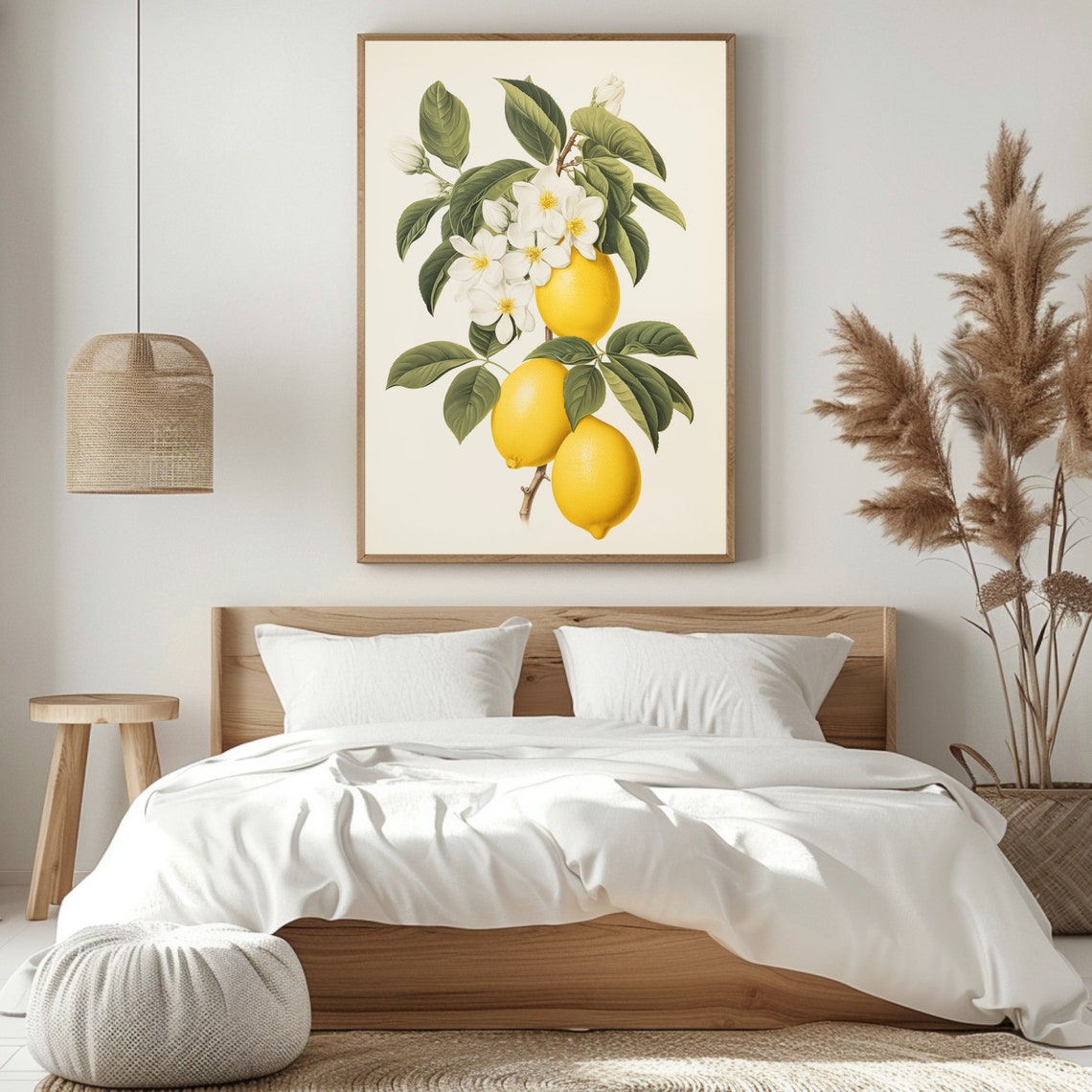 Vintage Lemons Poster, Retro Citrus Kitchen Art - Image 3