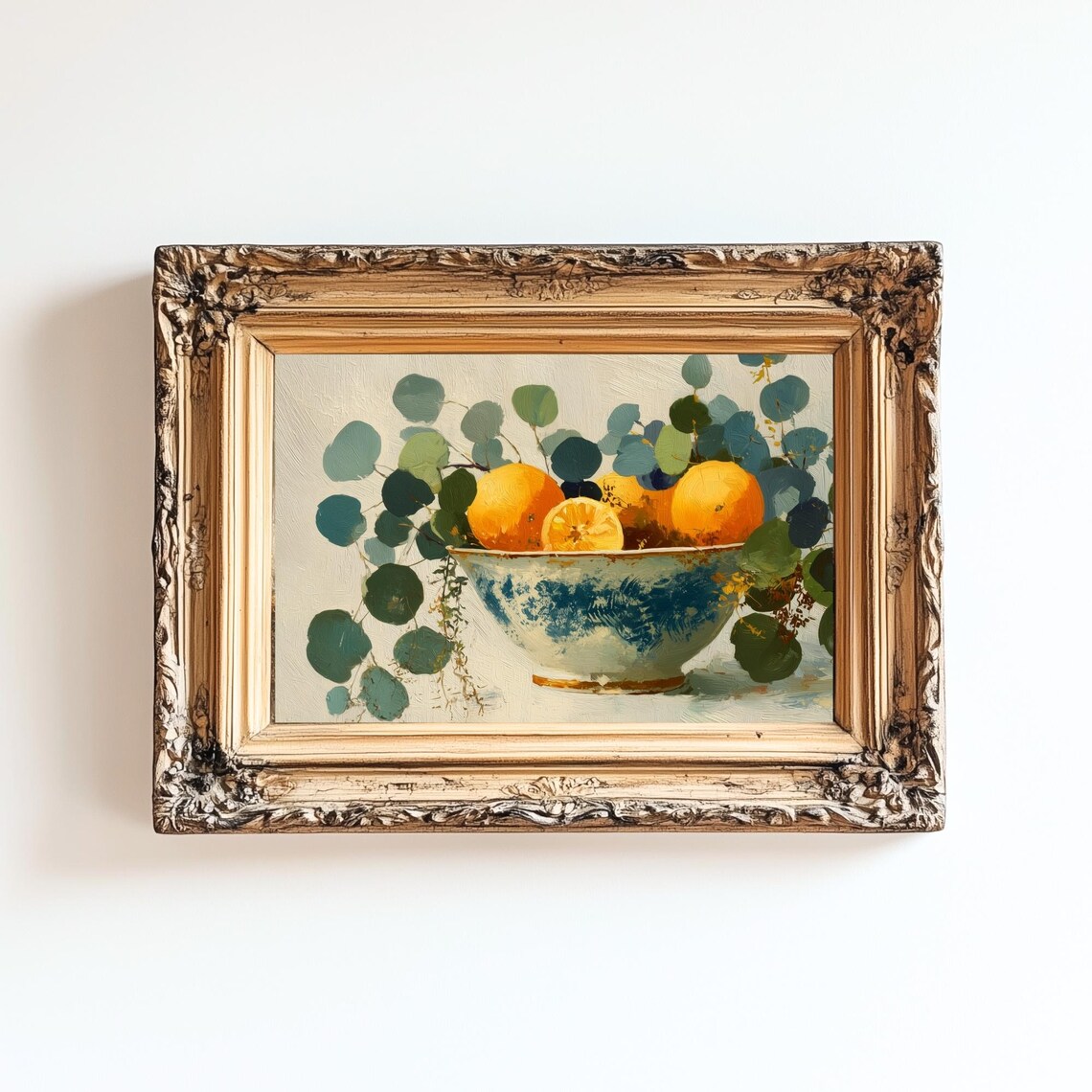 Citrus Still Life Print, French Country Kitchen
