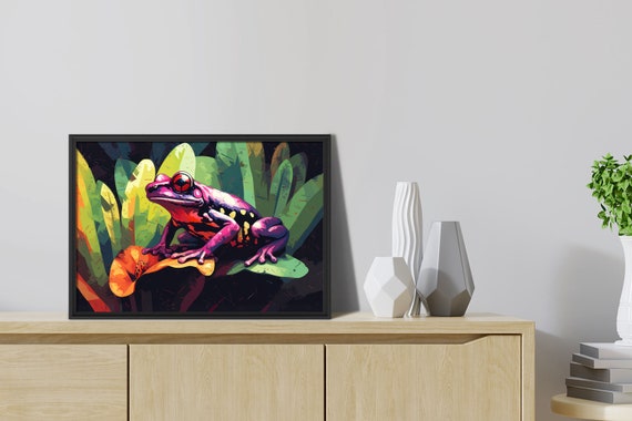 Poison Dart Frog Poster Rainforest Artwork Prints Jungle Animal Art Colorful Frog Art Prints