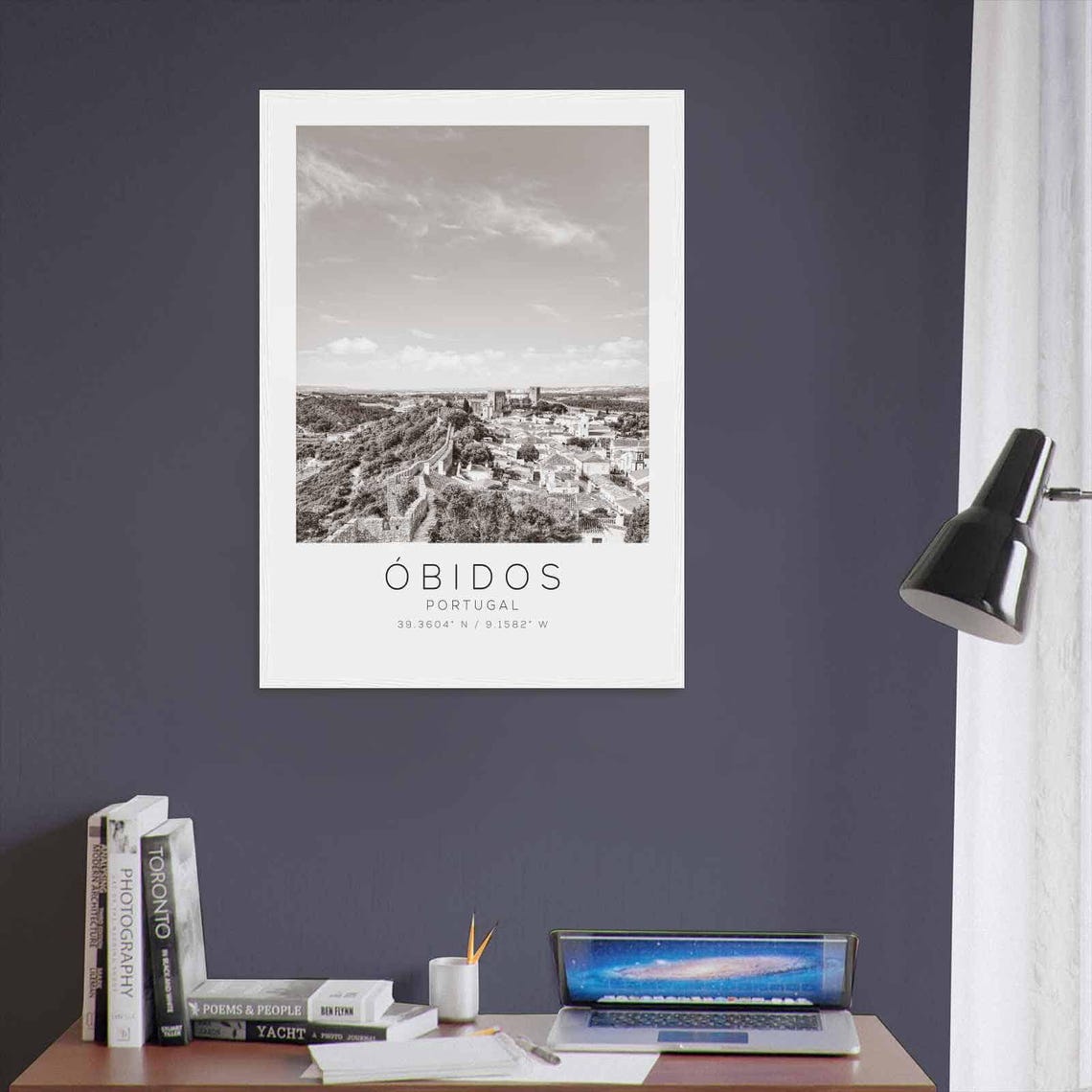 Obidos Portugal Medieval Walled Old Town Castle View Photo Poster - Image 3
