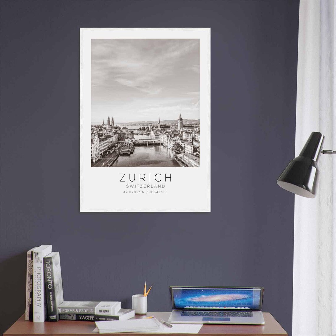Zurich Switzerland Travel Poster, Minimalist Travel Print - Image 3