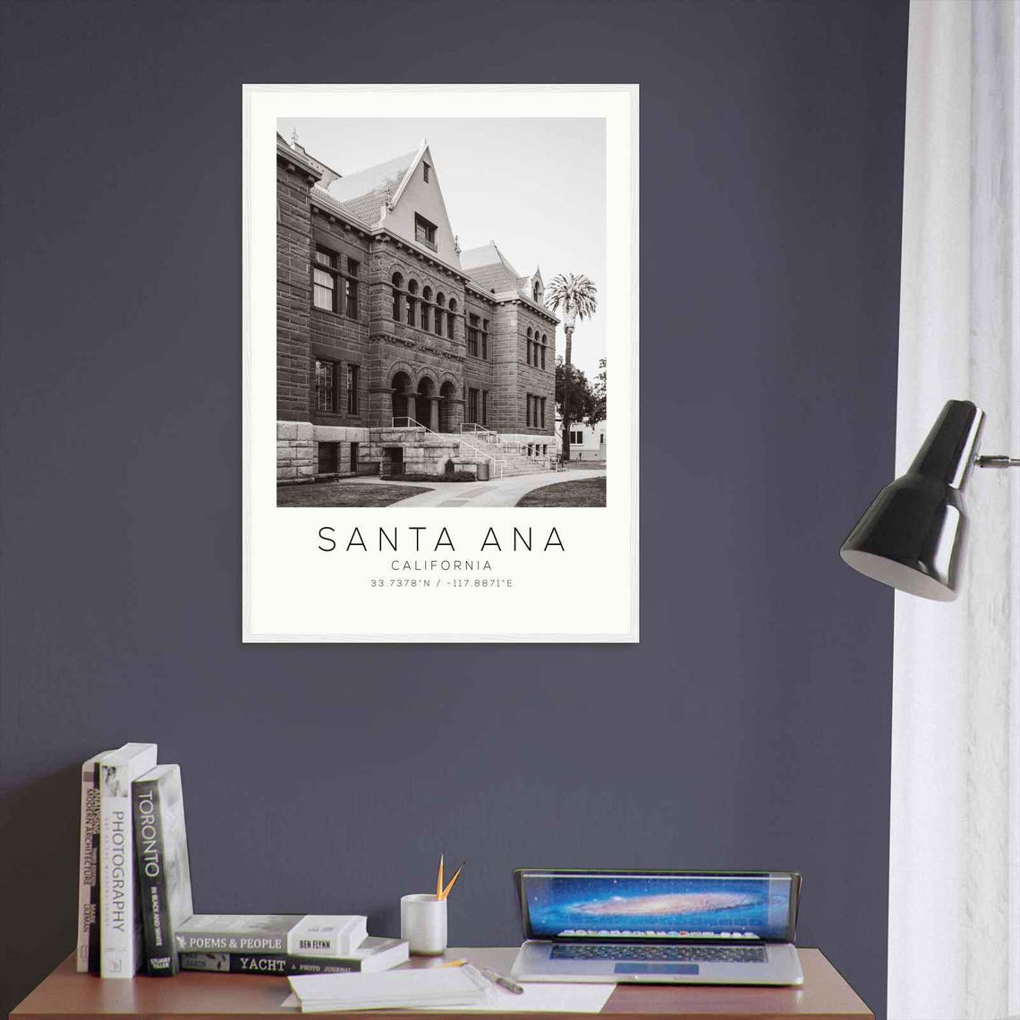 Santa Ana California Photo Travel Poster Santa Ana Travel Print Minimalist Travel Print Ds2 - Image 3