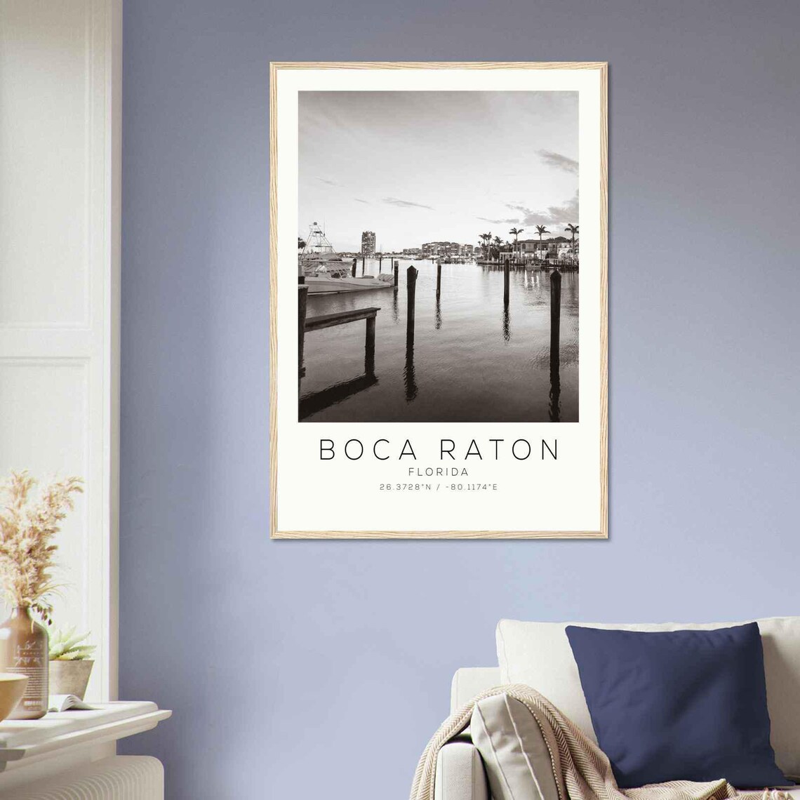 Boca Raton Florida Minimalist Travel Poster - Image 2