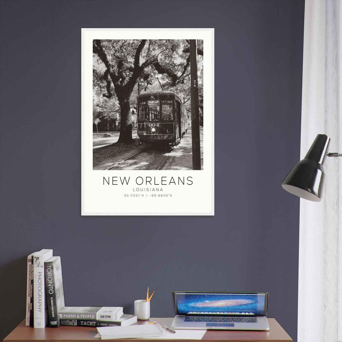 New Orleans Louisiana Ds1 Photo Travel Poster New Orleans Louisiana Travel Print Minimalist Travel Print - Image 3