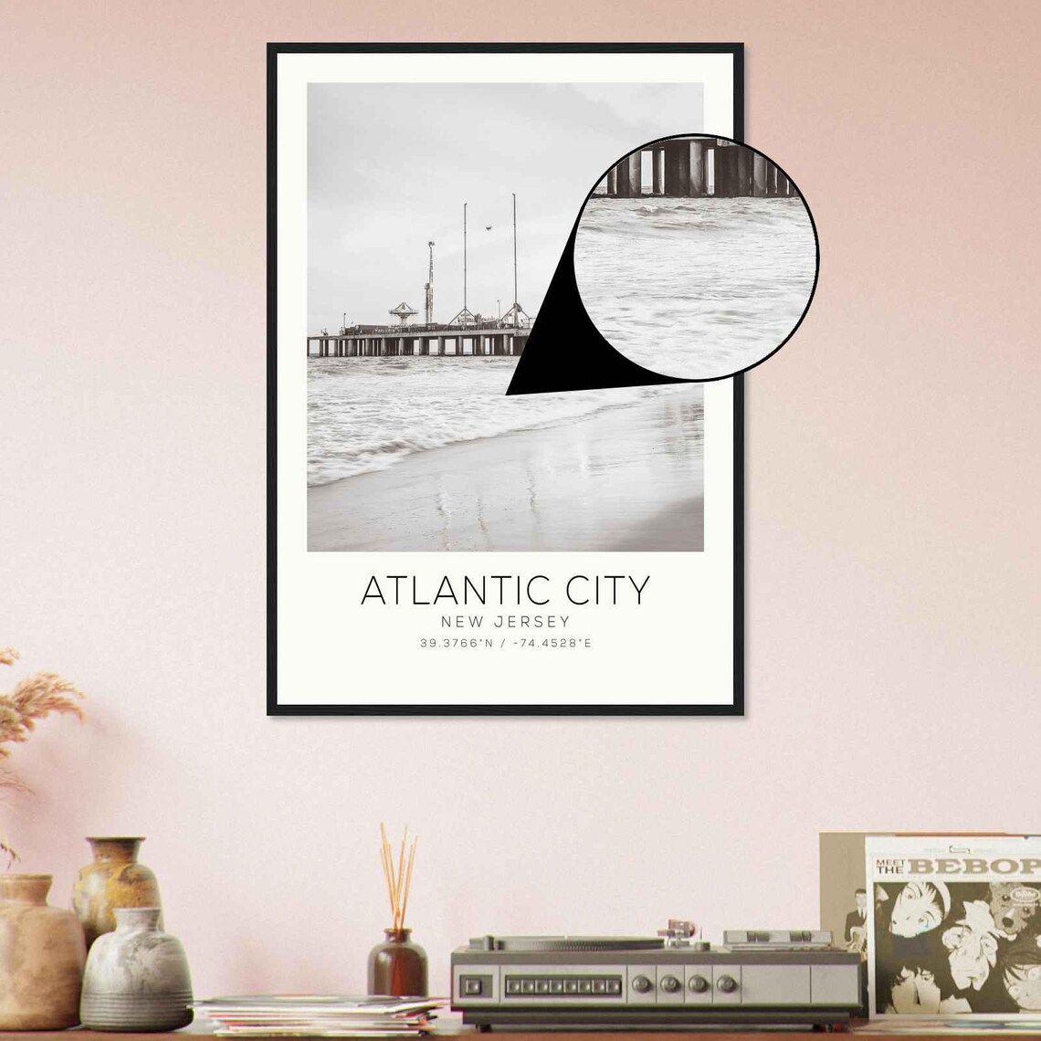 Atlantic City New Jersey Minimalist Travel Poster - Image 4
