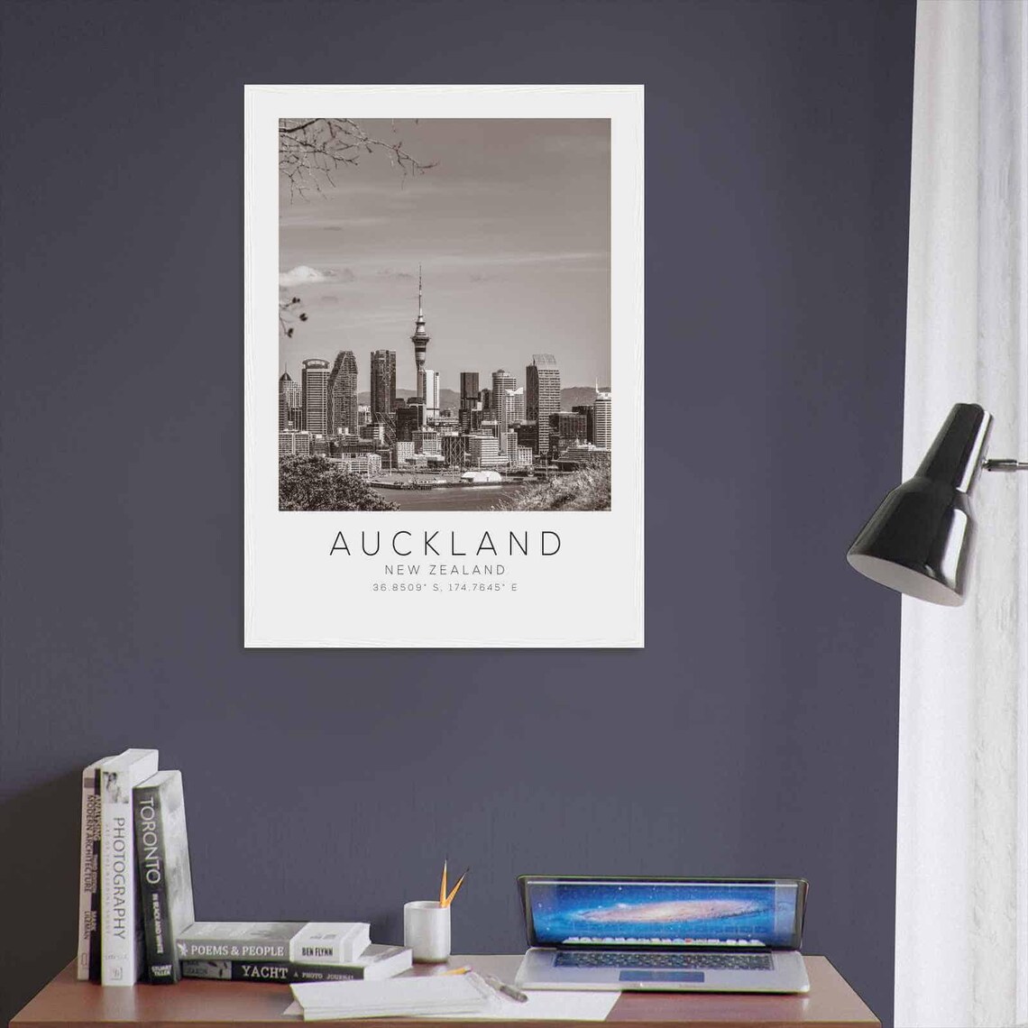 Auckland New Zealand Minimalist Travel Poster Print - Image 3
