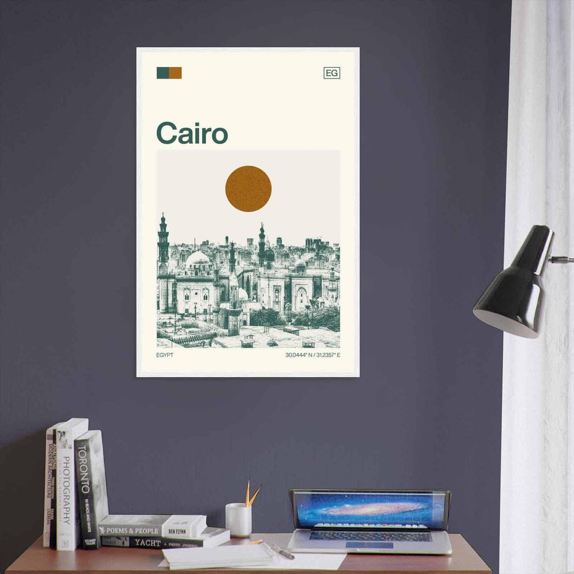 Cairo Egypt Minimalist Monochrome Travel Photo Poster - Image 3