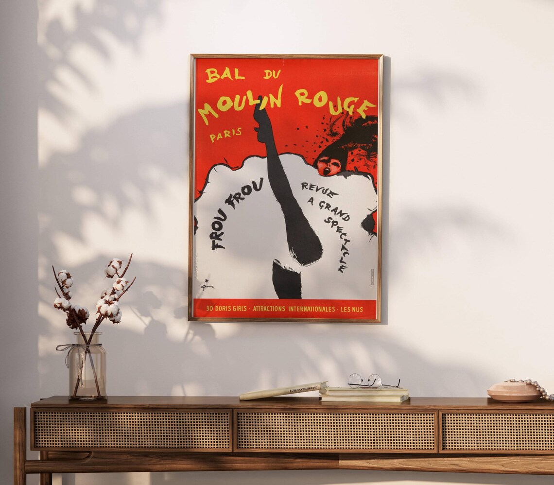 Moulin Rouge Vintage Paris Cabaret Poster - Image 2