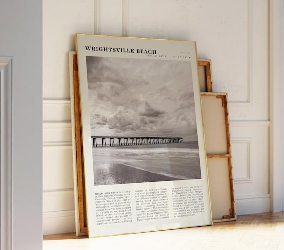 Wrightsville Beach Print, North Carolina Coastal Poster