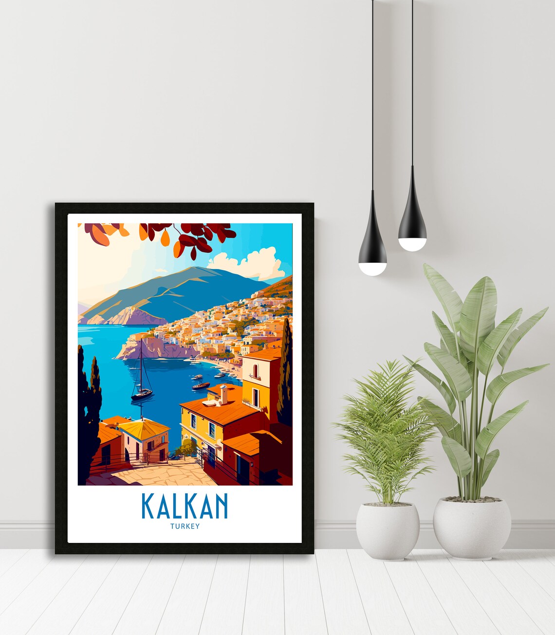 Kalkan Travel Poster, Turkey Scenic Art Print - Image 5