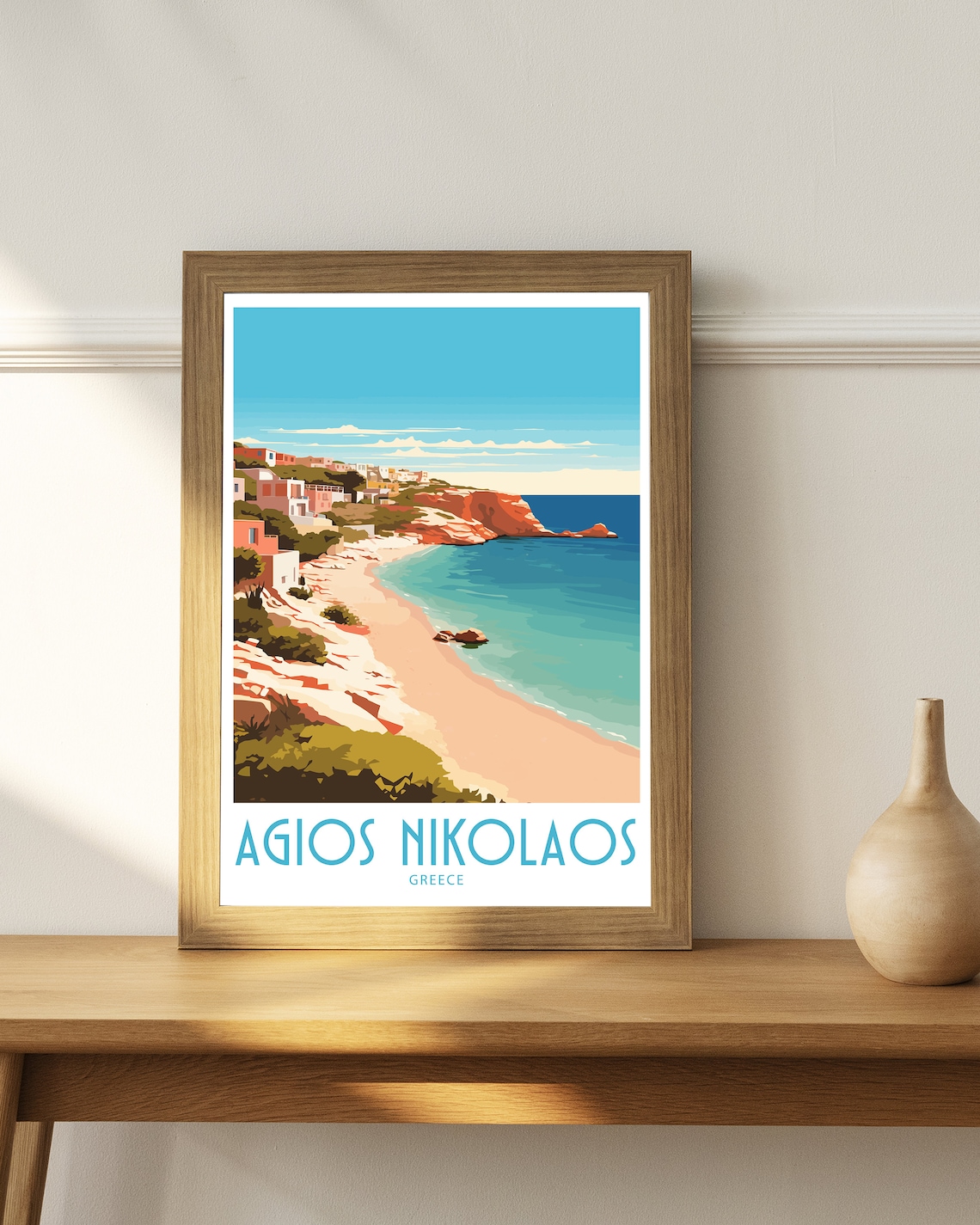 Agios Nikolaos Travel Poster, Greece Wall Decor - Image 4
