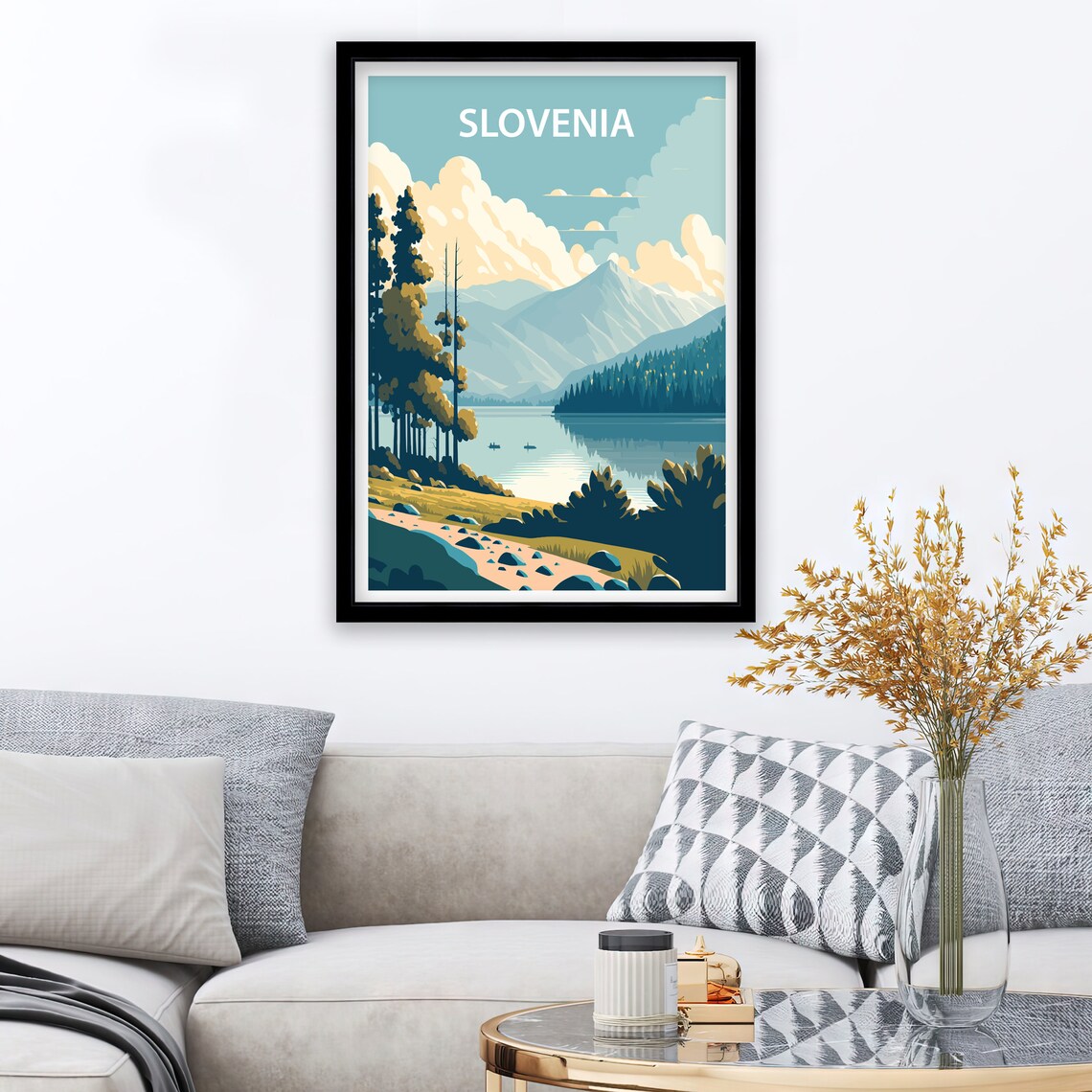 Slovenia Travel Poster, Europe Wall Art Print - Image 2