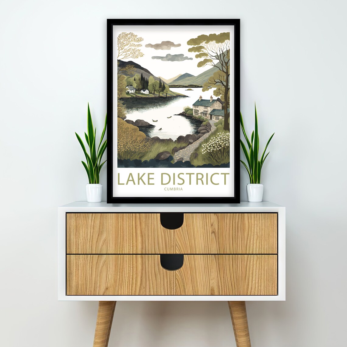 Lake District Travel Poster, Scenic Wall Art - Image 2