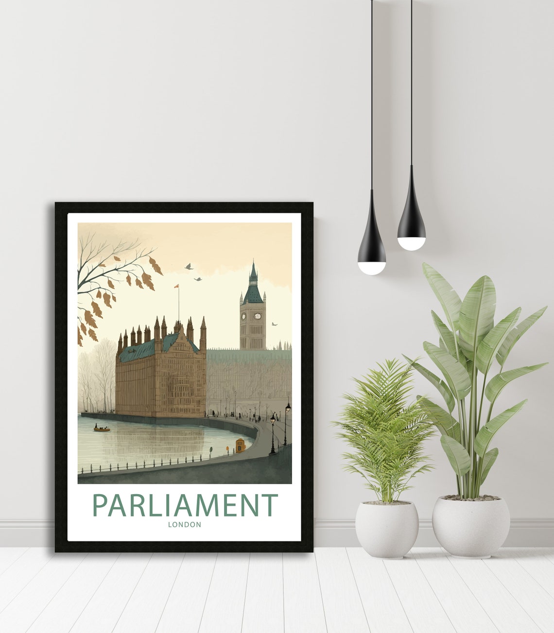 Houses Of Parliament Travel Print Wall Art Houses Of Parliament Travel Poster Gift Houses Of Parliament Scenic Wall Art Big Ben Travel Print - Image 5