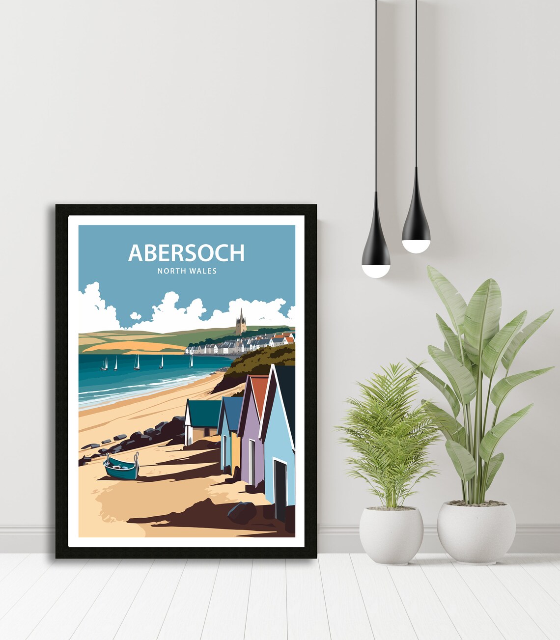 Abersoch Travel Poster, North Wales Home Decor - Image 5